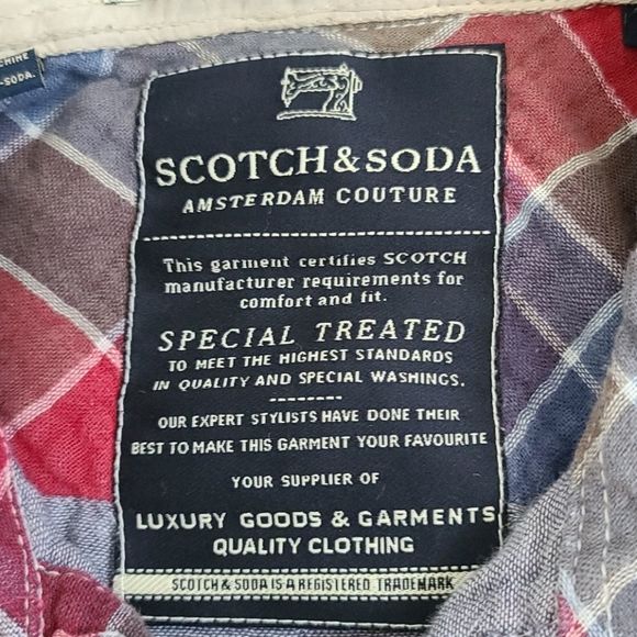 Scotch & Soda Multicolor Plaid Button Down Shirt - Picture 6 of 16